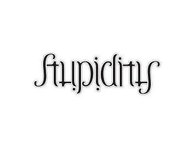 Another Ambigram ambigram hand lettering lettering type typography