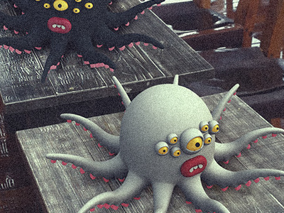 After the rain 3d character creatures illustration monsters