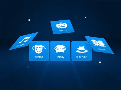 Filmeria Icon Set genres icon movie set