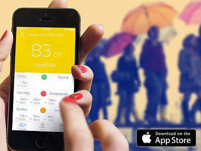 Hi!tide Venice app forecast high tide illustration iphone italy mockuuups skyline tide venice water weather