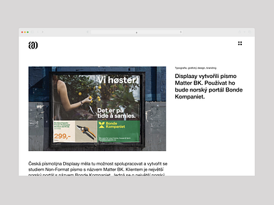 ampersand — website brand graphic design interface layout typography ui web webdesign