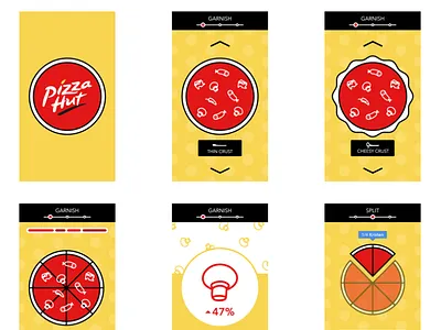 Pizza Hut iOS - Screen Series cheese crust fast food pizza pizza hut