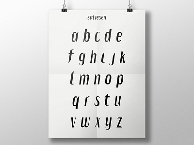 Salvesen Font, A Custom Typeface custom font custom typeface typeface design