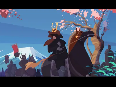 Samurai illustration vector art