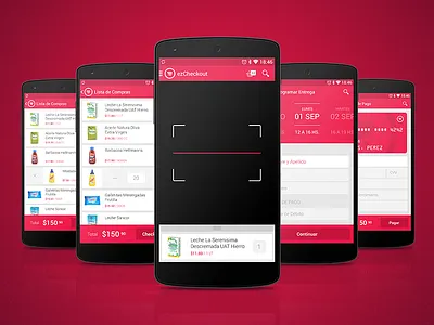 Android App android app bardcode scanner cart checkout product supermarket