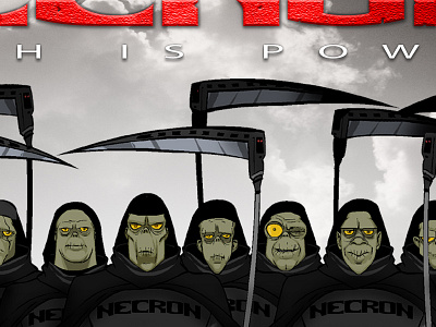 "Harvey Crypt" (R.E.A.P.E.R.S poster) character design comedy fantasy harvey crypt horror logo poster