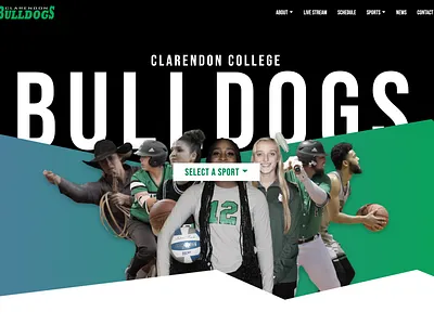 Clarendon College Athletics Website web design