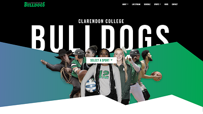 Clarendon College Athletics Website web design