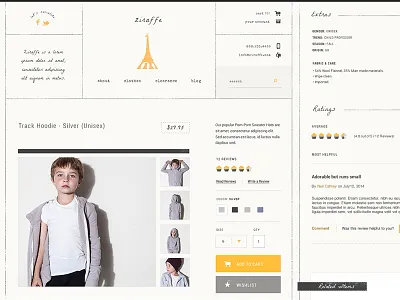 Ziraffe Product Details apparel children gutensite product ratings retail reviews store