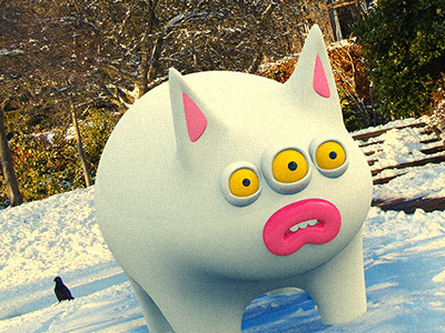 At the zoo 3d character creatures illustration monsters