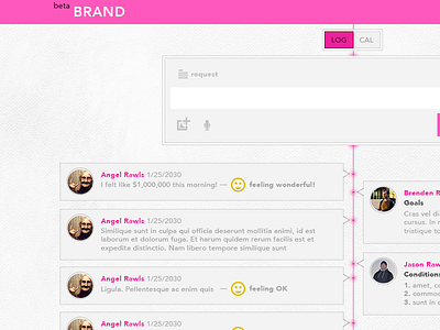 Loved one's health log health care heart rate log pulse timeline