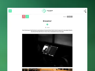 Felix Pirker Photography css freestyle html js mountains photographer portfolio screendesign ski snowboard website winter