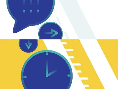 Color Study balance chat color icon design illustration information style time