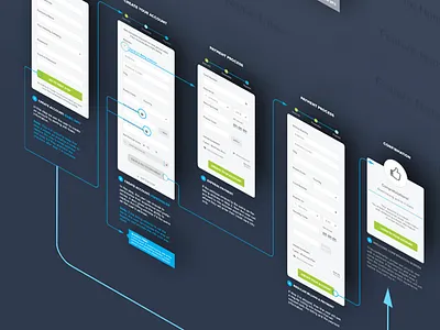 Landing Page Funnel app clean funnel home page ios landing mobile modern presentation ui wirefames