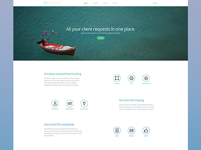 The Project flat homepage india interface landing page ui web webpage website
