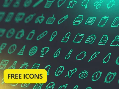 Free Icon Set ai font free freebie icon pack psd set vector