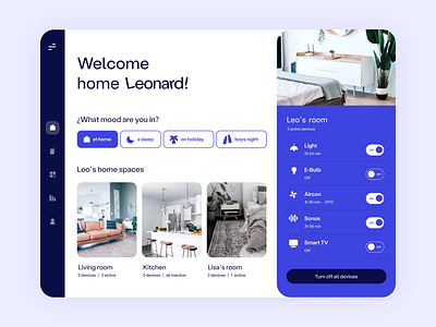 Smart Walls app design desktop ui digital design smart homes ui design ux design