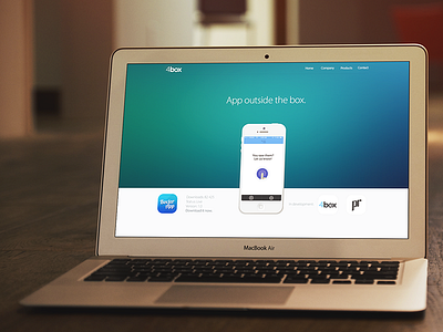 4box app clean design interface ios platform psd ui user ux website