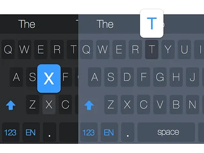 Dark and Light iOS 8 Keyboard Theme dark ios ios8 keyboard keyboard design light theme ui design ux ux design