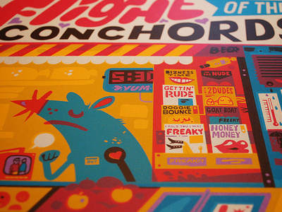 Flight of the Conchords characters design dublin flight of the conchords illustration little friends of printmaking poster screenprint silkscreen