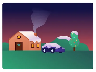 Christmas is already here animation cabify cabifydesign christmas illustration mobility motion