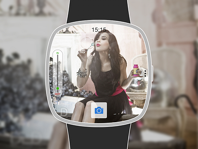 iWatch Camera Screen apple camera flat ios iwatch ui ux