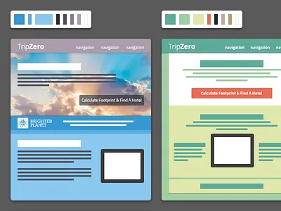 TripZero - UI Sketches R1 ui ui sketch