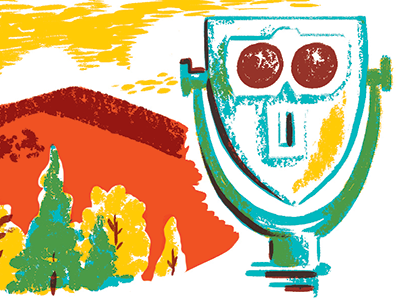 Baltimore Magazine Fall Destinations baltimore fall illustration magazine spot illustration travel