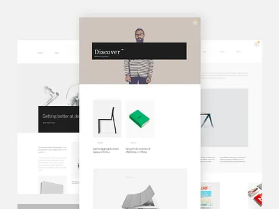 Blog and About Page about blog contemporary grid gridbased layout typography ui ux whitespace