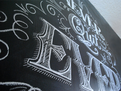 Never Quit, Ever chalk chalk art chalk lettering hand lettering lettering typography