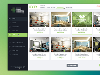 Real Estate _WIP ceska clean dashboard estate flat green grid kancelar real realitni republika