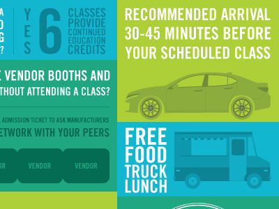 Live!Con FAQ Infographic car columbus event food truck illustration infogaphic