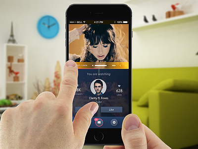 Mobile Player UI design designer ios iphone6 ui user experience user interface ux