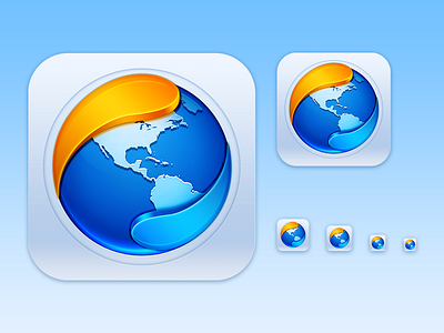 Mercury Old 2x blue browser icon ios6 mercury orange