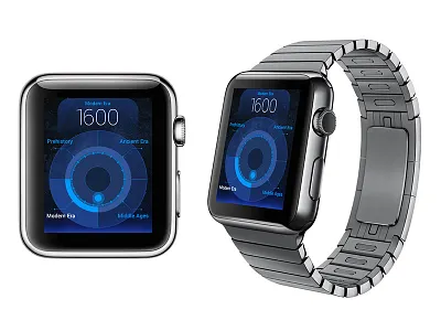 Time Traveler apple watch watch ui