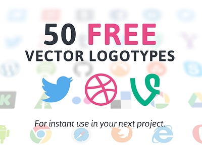 Vector Logotypes dribbble facebook freebie fribbble linkedin logo logotype social media twitter vector vimeo youtube