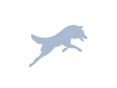 Wolf logo mark wolf