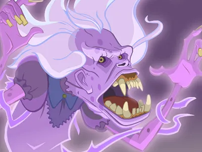 Librarian Ghosty, Ghostbusters character design drawing gaming illustration