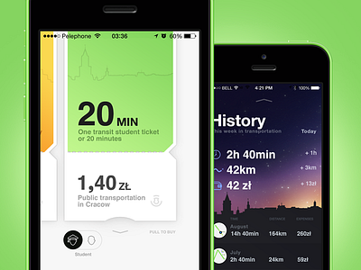 Ticket App app bilet cracow interface krakow route samborek ticket train ui