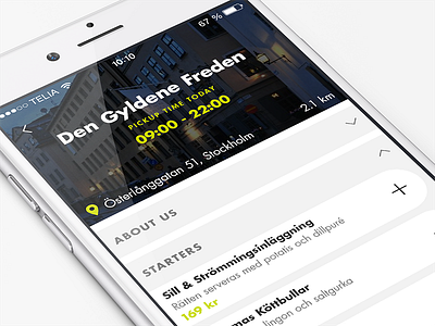 Foodiebag clean flat food iphone iphone6 ui