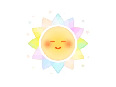 Happy Day emoji happy stars sun