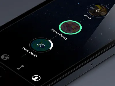 Connecting the dots checkmark circle completion explorations green percentage profile progress timeline xplorer