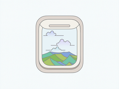 7th June 2014 2014 airplane branding china dribbble fly green icon illustration june minimal minimalism minimalist mountain shenzhen sky taiyuan vector window