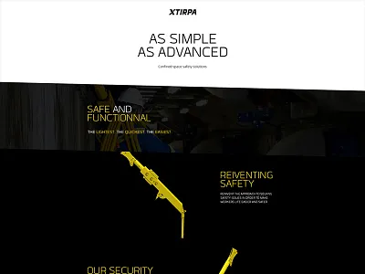 Xtirpa - Parallax design onepager parallax product rotation scroll simple ui