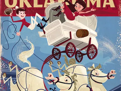 Oklahoma college football horses oklahoma sooners wagon