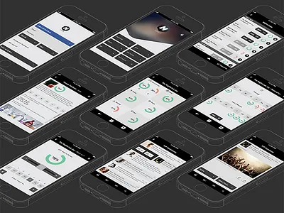 Nightlife App [all*] comps app comps design info infographic minimal nightlife app overview templates
