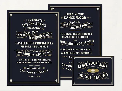 Wedding Collateral collateral custom type lettering poster wedding