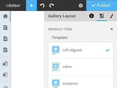 Website Editor editor panel sidebar tip ui web website editor