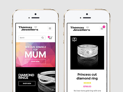 Nifty mobile cart menu cart design e commerce icons magento menu mobile responsive ui