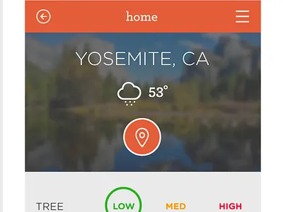 Allergy Tracker button creative design interface ios iphone login ui user experience user interface ux yosemite